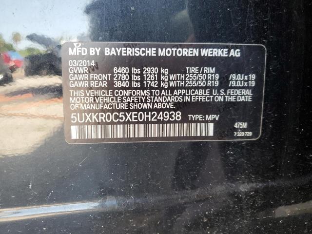 VIN 5UXKR0C5XE0H24938 2014 BMW X5, Xdrive35I no.13