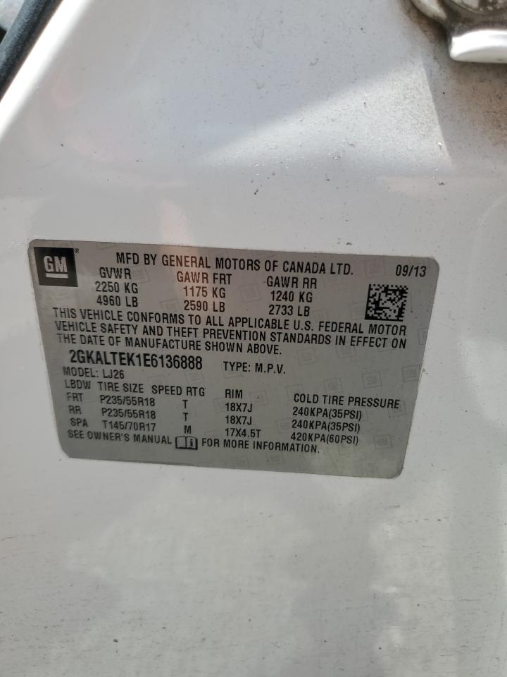 2GKALTEK1E6136888 2014 GMC Terrain Slt