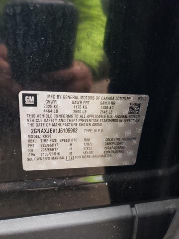 2018 CHEVROLET EQUINOX LT - 2GNAXJEV1J6105902
