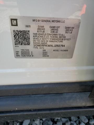 2020 CHEVROLET TRAVERSE L - 1GNERFKWXLJ292794