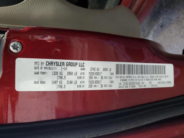 2014 Chrysler Town & Country Touring VIN: 2C4RC1BG3ER270268 Lot: 62753504