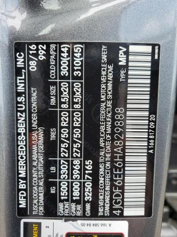 2017 MERCEDES-BENZ GLS 450 4M - 4JGDF6EE6HA829888