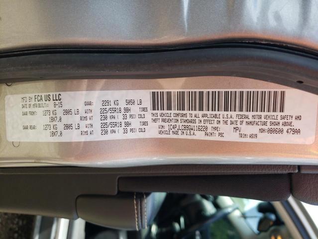 2016 JEEP CHEROKEE L - 1C4PJLCB9GW116220