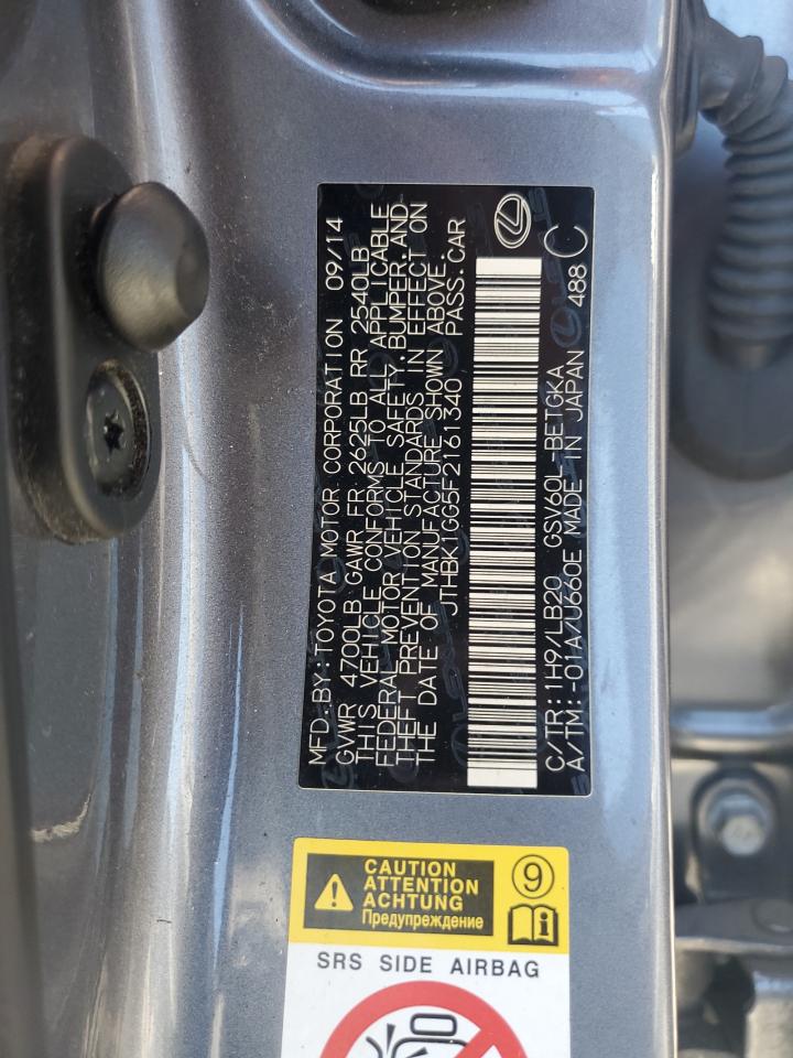 JTHBK1GG5F2161340 2015 Lexus Es 350