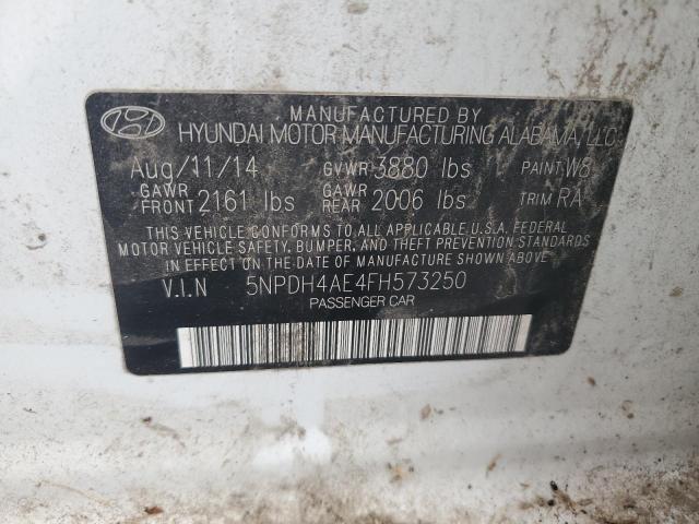 5NPDH4AE4FH573250 2015 HYUNDAI ELANTRA - Image 12