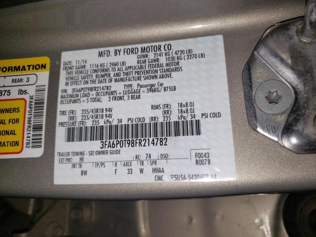 2015 FORD FUSION SE - 3FA6P0T98FR214782