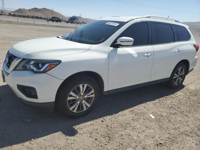 NISSAN PATHFINDER 2018 white  gas 5N1DR2MM5JC671160 photo #1