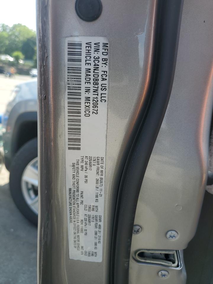 3C4NJDBB7NT120672 2022 Jeep Compass Latitude