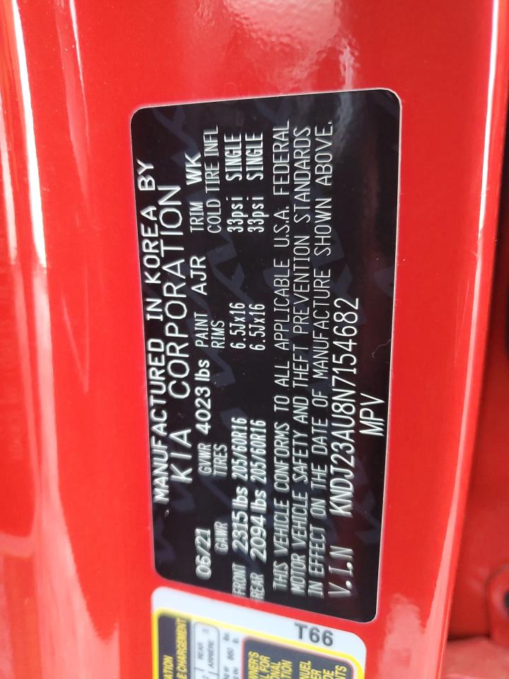 KNDJ23AU8N7154682 2022 Kia Soul Lx