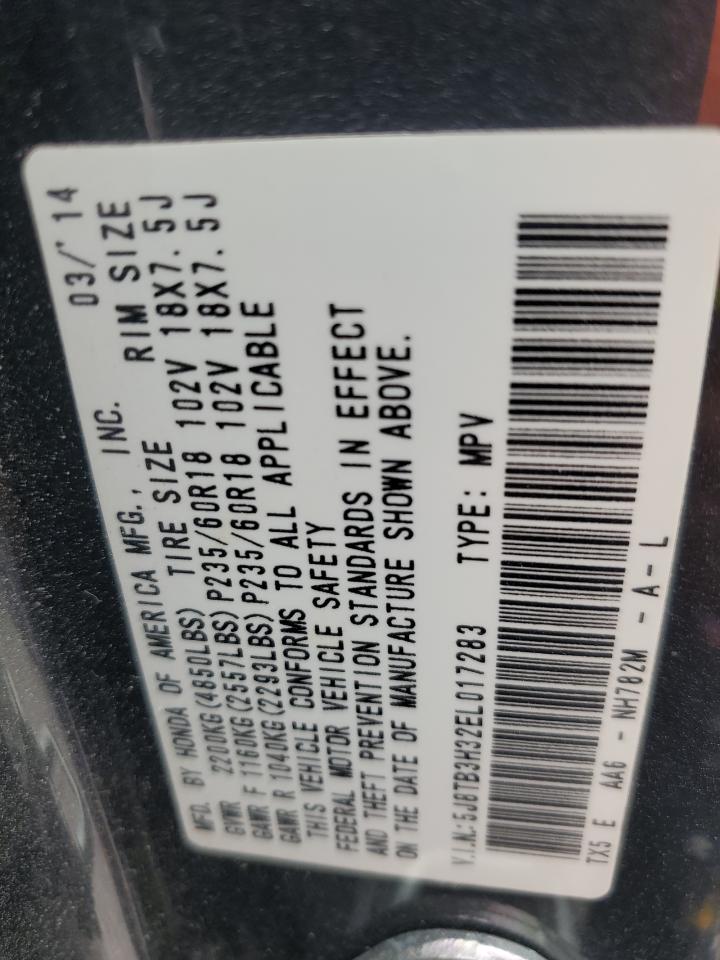 5J8TB3H32EL017283 2014 Acura Rdx