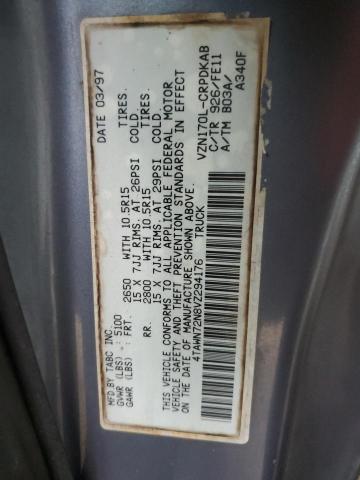 1997 Toyota Tacoma Xtracab VIN: 4TAWN72N8VZ294176 Lot: 61401094