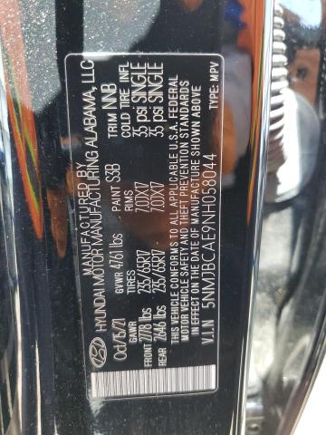 2022 Hyundai Tucson Sel VIN: 5NMJBCAE9NH058044 Lot: 63137794