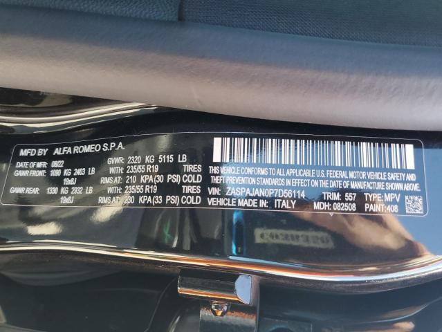 2023 Alfa Romeo Stelvio Sprint VIN: ZASPAJAN0P7D56114 Lot: 61040144