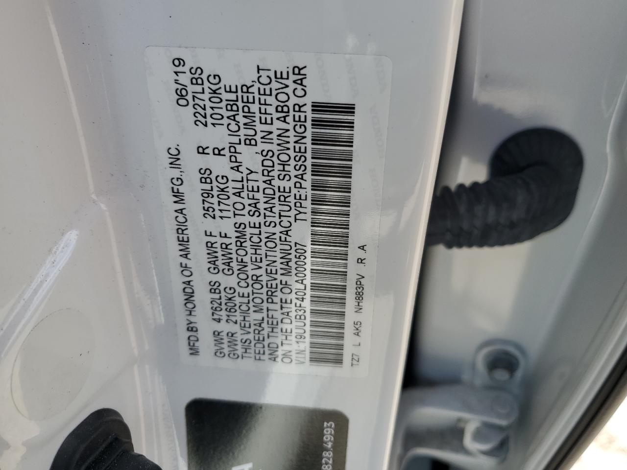 19UUB3F40LA000507 2020 Acura Tlx Technology