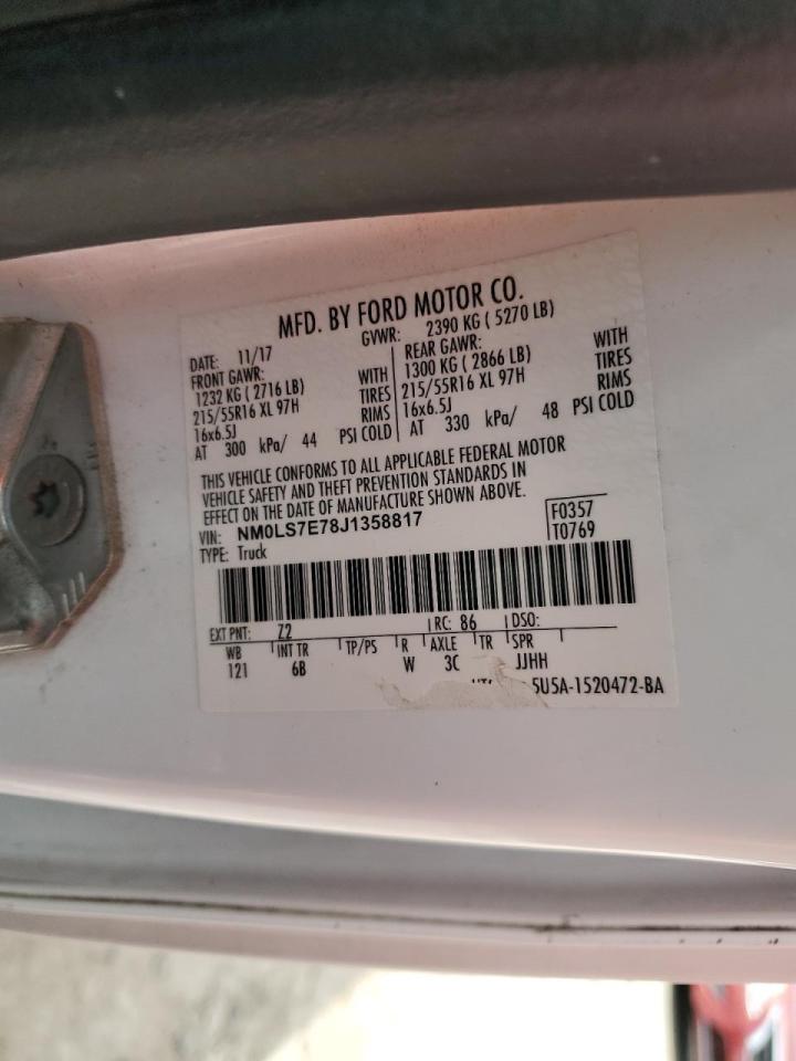 NM0LS7E78J1358817 2018 Ford Transit Connect Xl