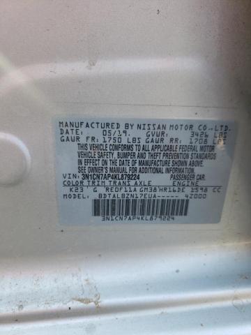 2019 NISSAN VERSA S - 3N1CN7AP4KL879224