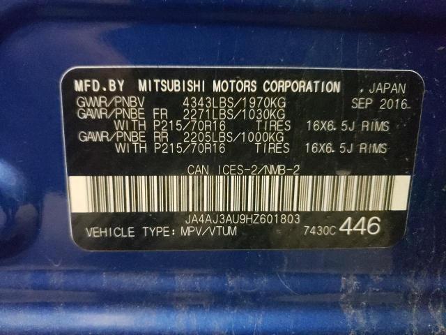 2017 MITSUBISHI RVR SE JA4AJ3AU9HZ601803