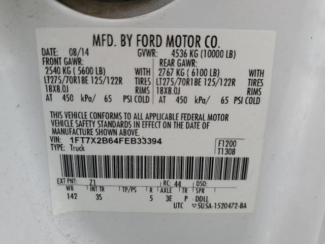 2015 FORD F250 SUPER - 1FT7X2B64FEB33394