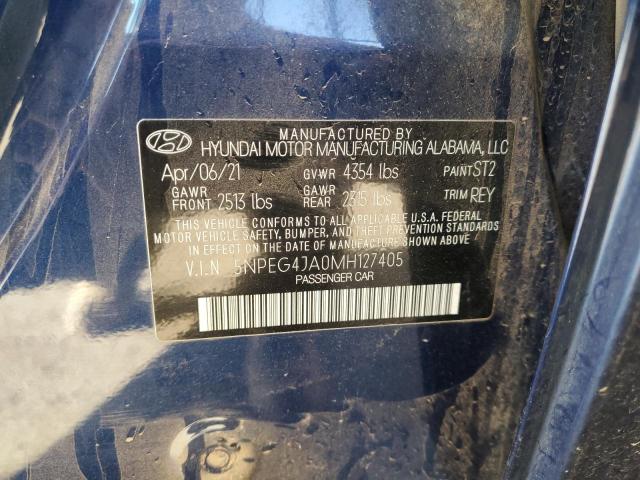 5NPEG4JA0MH127405 2021 Hyundai Sonata Se