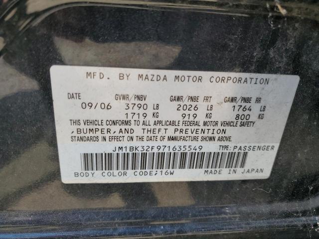 2007 Mazda 3 I VIN: JM1BK32F971635549 Lot: 63228664