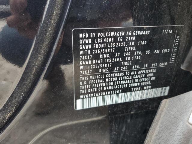 2017 VOLKSWAGEN TIGUAN WOL - WVGRV7AX2HK015267