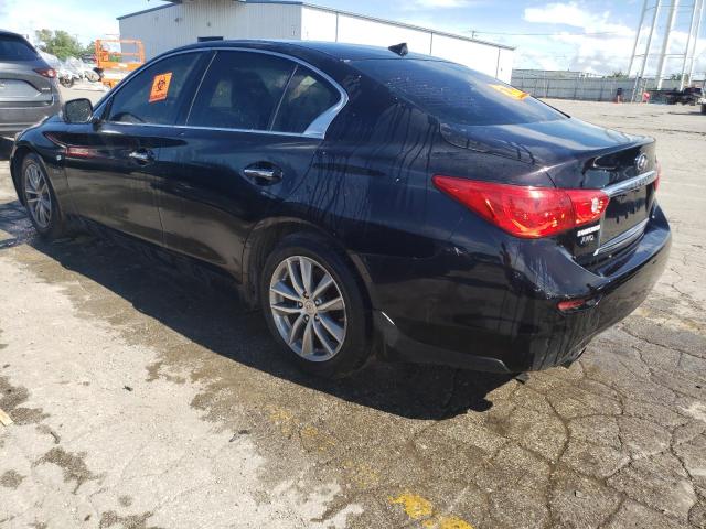 INFINITI Q50 PREMIU 2016 black  gas JN1EV7AR3GM340360 photo #3