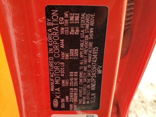 2017 Kia Soul + VIN: KNDJP3A55H7434915 Lot: 62840934