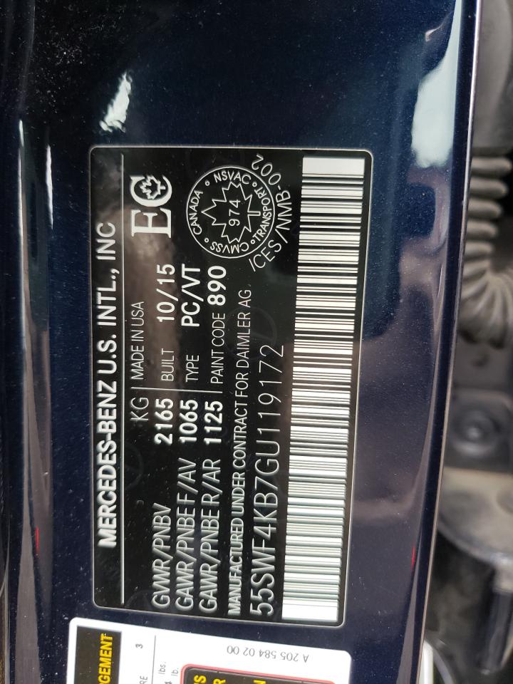 55SWF4KB7GU119172 2016 Mercedes-Benz C 300 4Matic