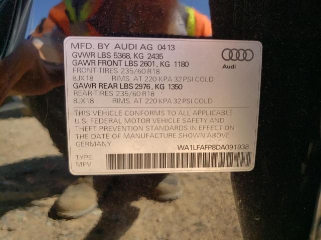 2013 Audi Q5 Premium Plus VIN: WA1LFAFP8DA091938 Lot: 61513494