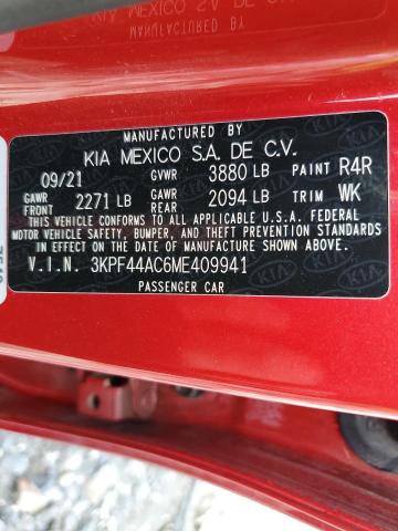 2021 KIA FORTE GT - 3KPF44AC6ME409941