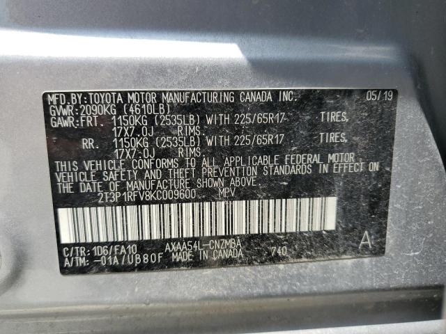 2019 TOYOTA RAV4 XLE - 2T3P1RFV8KC009600