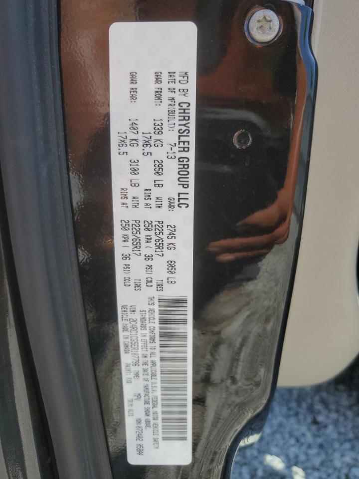 2C4RC1CG5ER107796 2014 Chrysler Town & Country Touring L