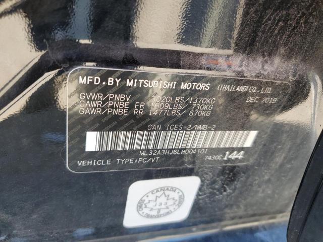 2020 MITSUBISHI MIRAGE ES - ML32A3HJ6LH004101