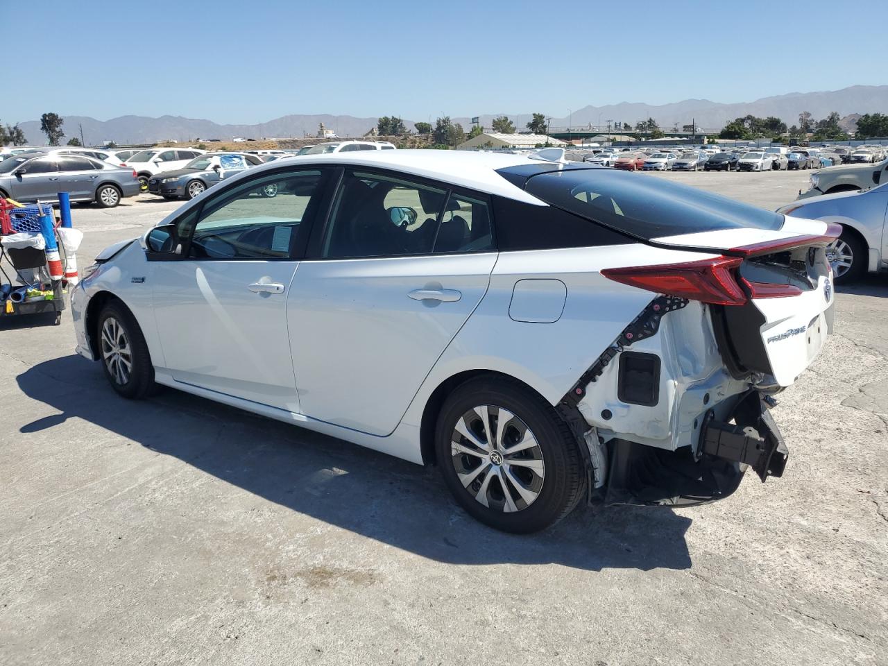 TOYOTA PRIUS PRIM 2021 white  hybrid engine JTDKAMFP2M3192897 photo #3