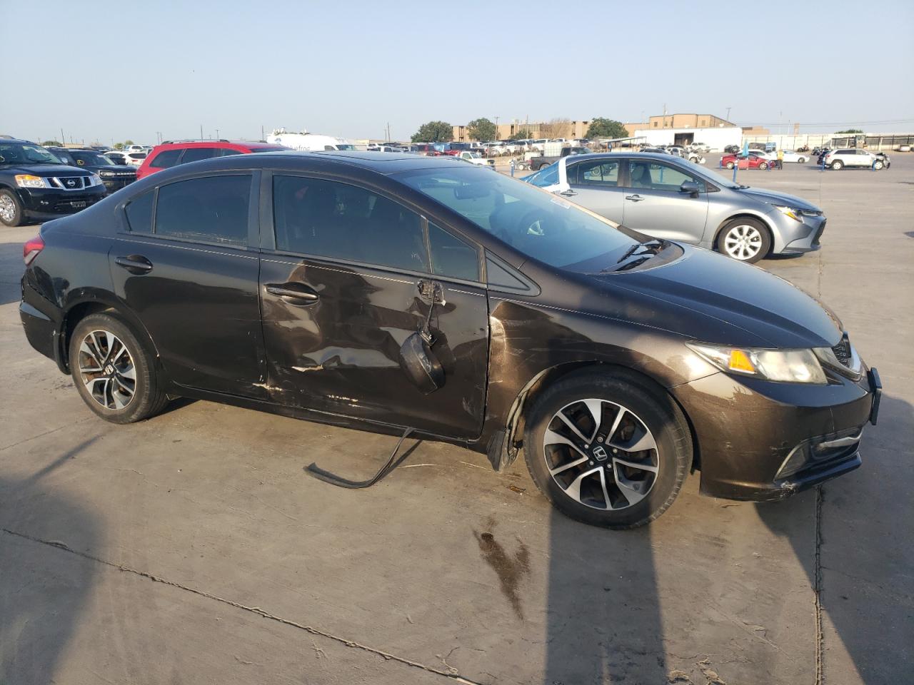 Lot #2698758605 2013 HONDA CIVIC EX