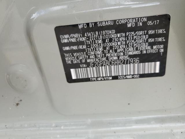 2017 SUBARU CROSSTREK - JF2GPABC6HH277936