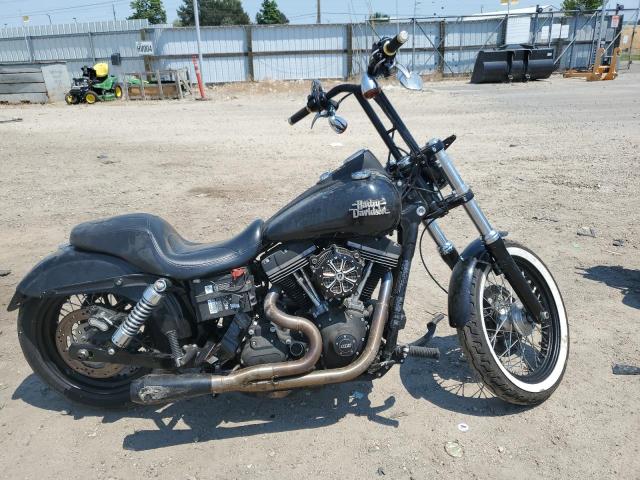 HARLEY-DAVIDSON FXDB DYNA 2015 black road/str gas 1HD1GXM10FC318055 photo #1