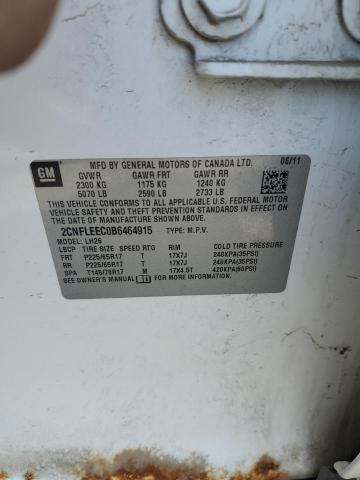 2CNFLEEC0B6464915 2011 Chevrolet Equinox Lt