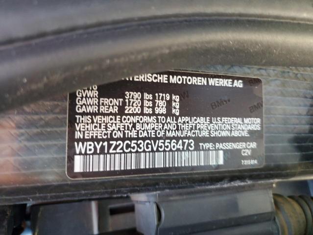 VIN WBY1Z2C53GV556473 2016 BMW I3, Bev no.12