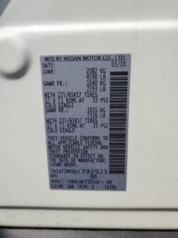 2020 NISSAN ROGUE S - 5N1AT2MT6LC792925