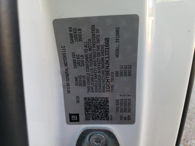 2019 Chevrolet Colorado VIN: 1GCHTBEN2K1331668 Lot: 61867884