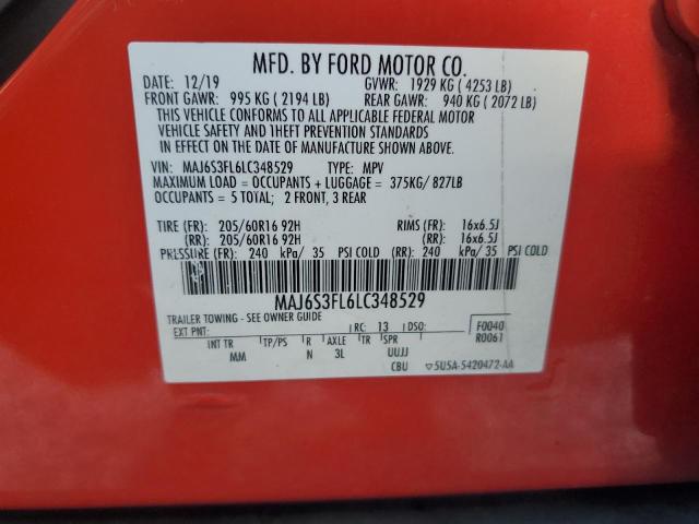 2020 FORD ECOSPORT S - MAJ6S3FL6LC348529