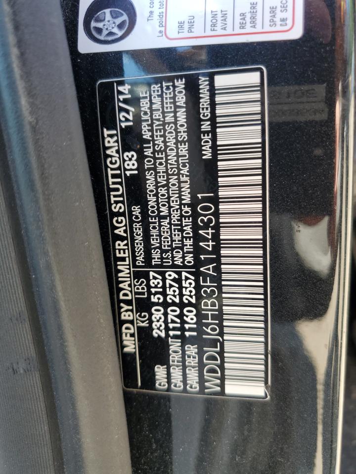 WDDLJ6HB3FA144301 2015 Mercedes-Benz Cls 400 4Matic