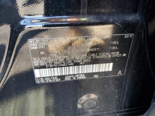 2017 Toyota Rav4 Le VIN: 2T3BFREVXHW621480 Lot: 60609724