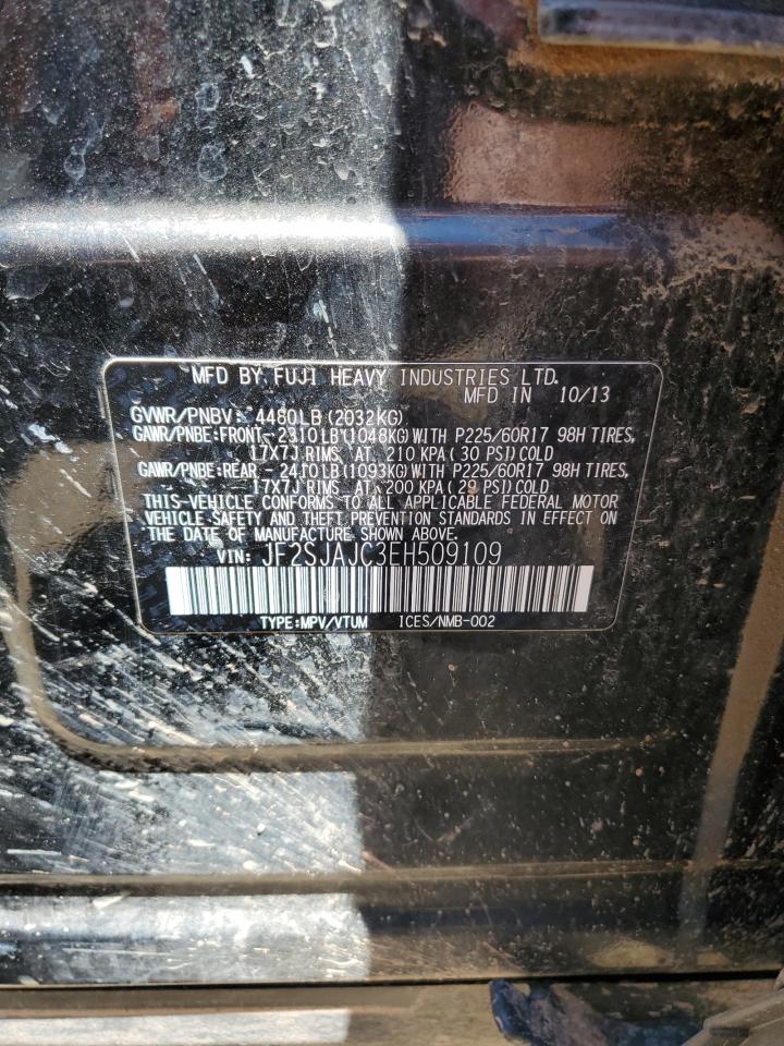 JF2SJAJC3EH509109 2014 Subaru Forester 2.5I Limited