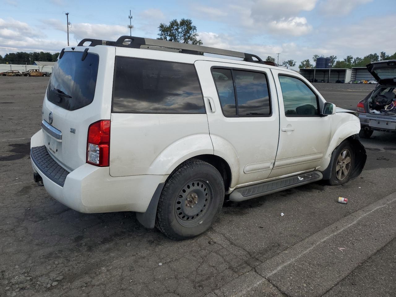 NISSAN PATHFINDER 2008 white  gas 5N1AR18B78C645840 photo #4