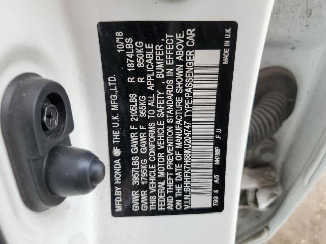 SHHFK7H68KU204747 2019 HONDA CIVIC