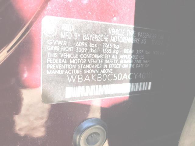 2010 BMW 760 Li VIN: WBAKB0C50ACY40111 Lot: 62143324