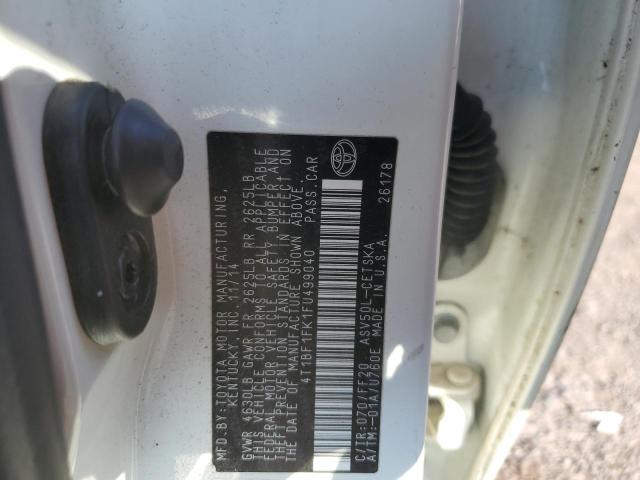 VIN 4T1BF1FK1FU499040 2015 Toyota Camry, LE no.12