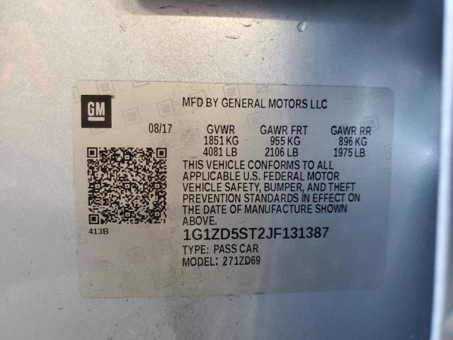 1G1ZD5ST2JF131387 2018 CHEVROLET MALIBU - Image 12